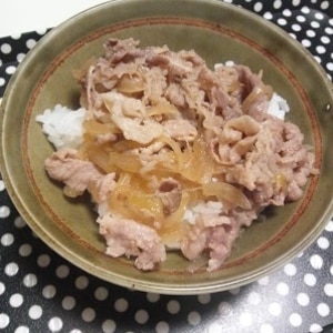 簡単牛丼